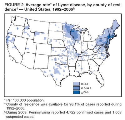 Lyme Disease Map 2