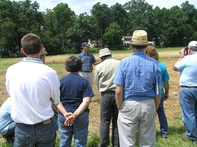 John presenting at the NE-SARE Field Day in July 2012 (People are listening!?)
