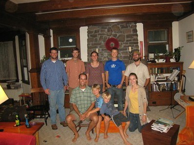 Back row: Eric, Andrew, Maggie, Ian, Anthony; Front: John, Quinn, Tate, Anjel
