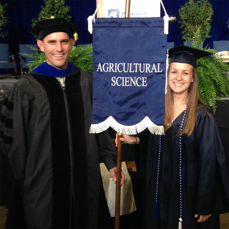 In May 2017, Sarah earned her B.S. in Agricultural Sciences and was chosen as a marshall for the graduation ceremony.